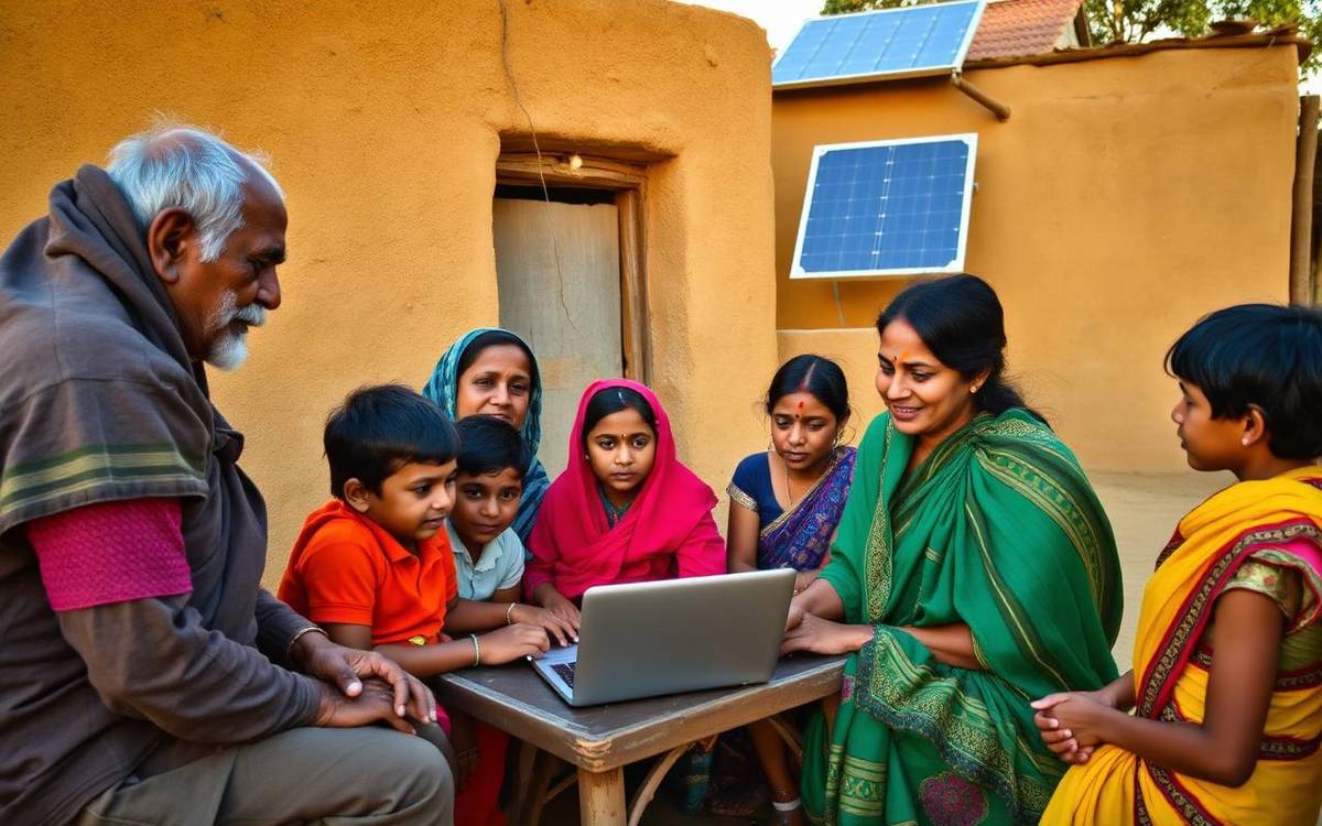 Digital literacy at a village common service centre